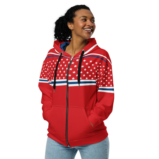 Unisex zip hoodie - Amerikia